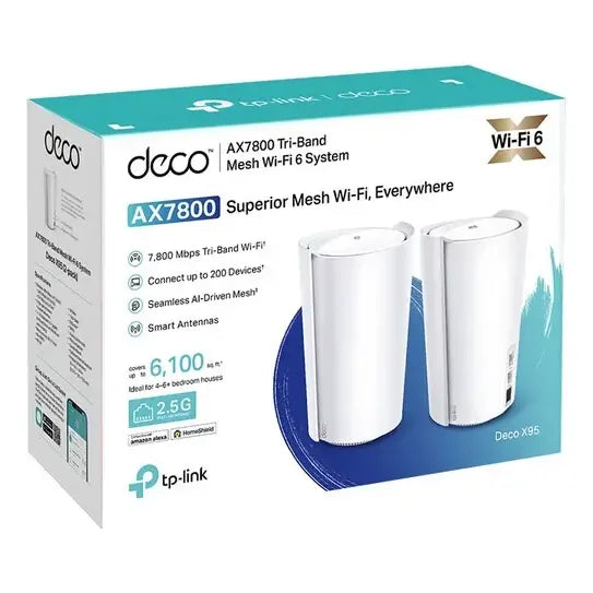 Router Tp-link Ax7800 Mesh Deco X95 Tri-banda