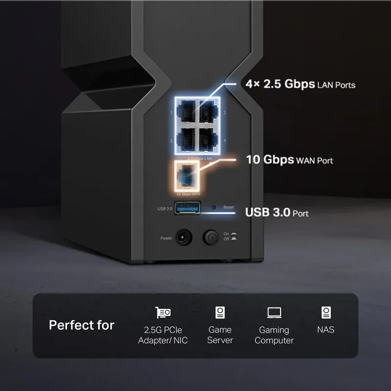 Router Wifi 7 Tri-band Be9700 De Tp-link Archer Be550 Pro