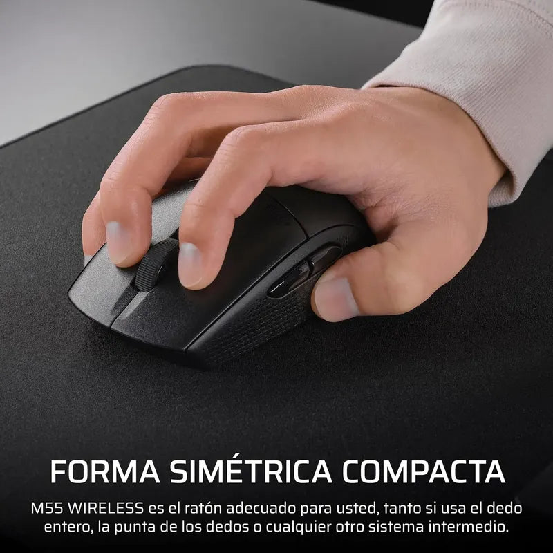 Corsair M55 Wireless Mouse Ligero Para Juegos Fps 24.000dpi