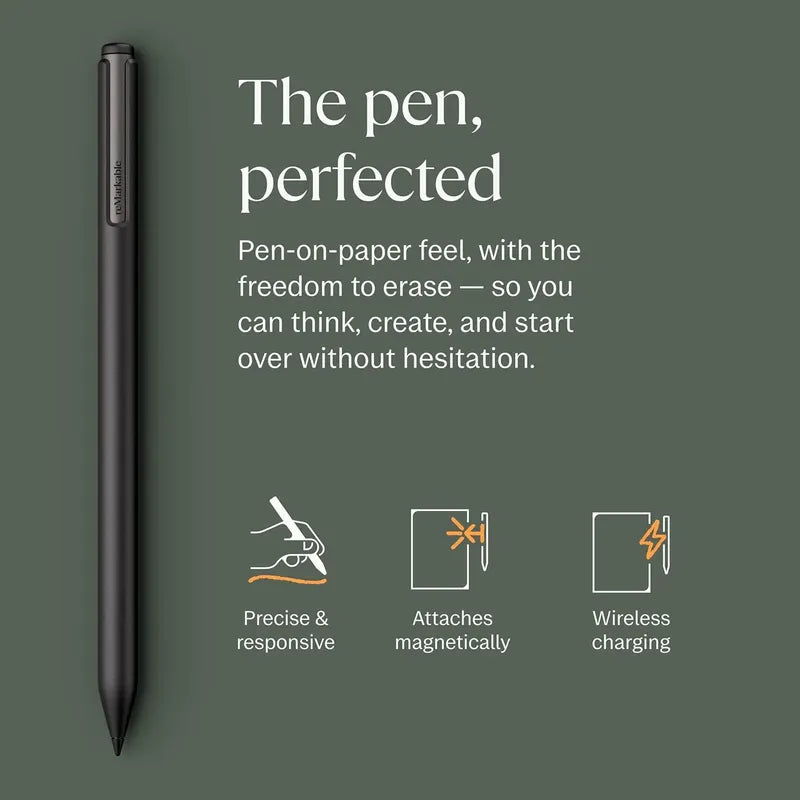 Remarkable Paper Pro Tablet De Lectura+ Marker Plus+ Folio Gris
