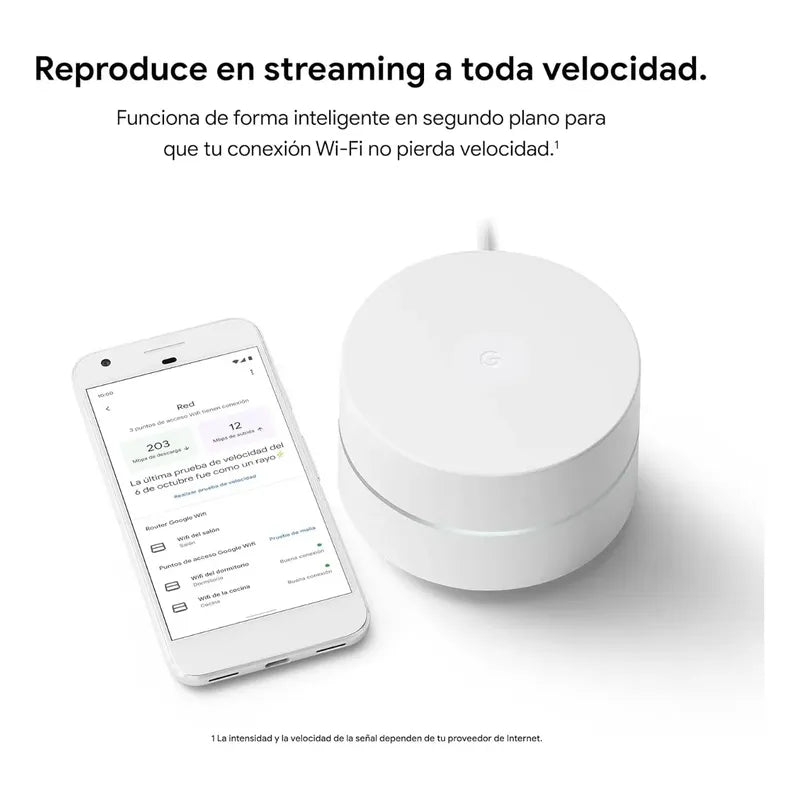 Google Wifi Ac1200 Mesh Wifi System, Router 4500 Sq Ft 3pack