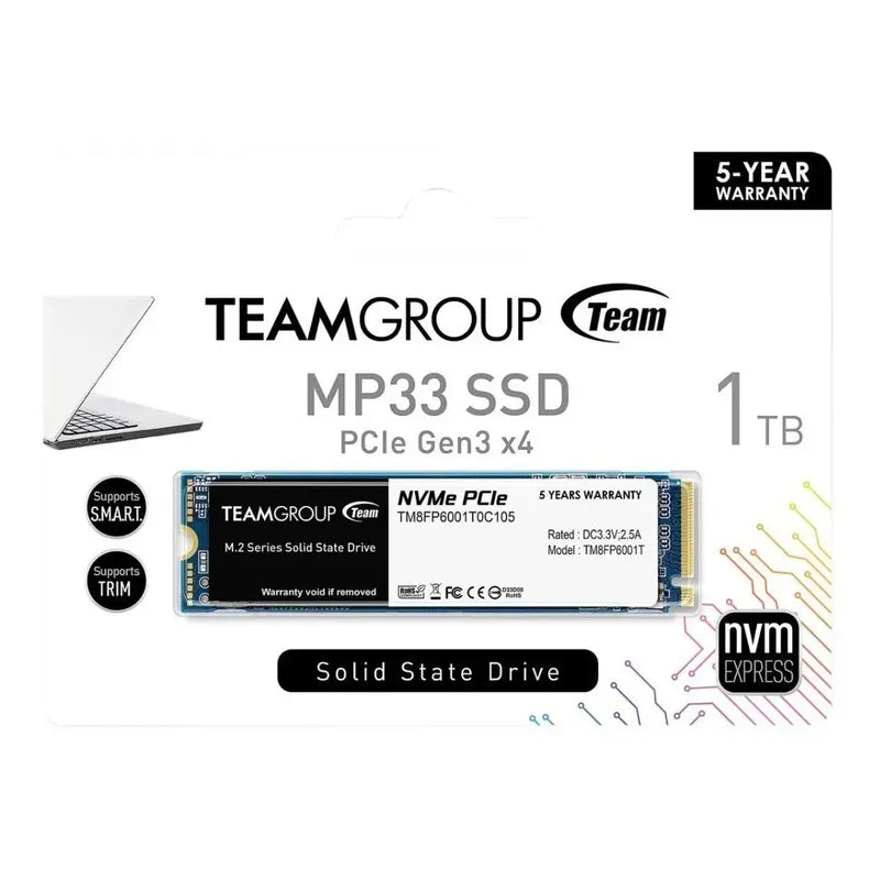 M.2 Team Group Mp33 1tb Jedec Standard Negro