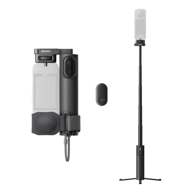 Insta360 TriPod Invisible Plegable 2 En 1 Con Control Remoto Negro