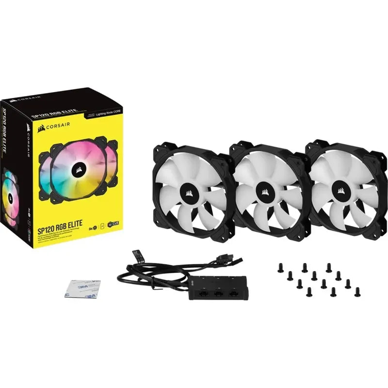 Fan Corsair Icue Sp120 Rgb Elite+lighting Node Core Regalo