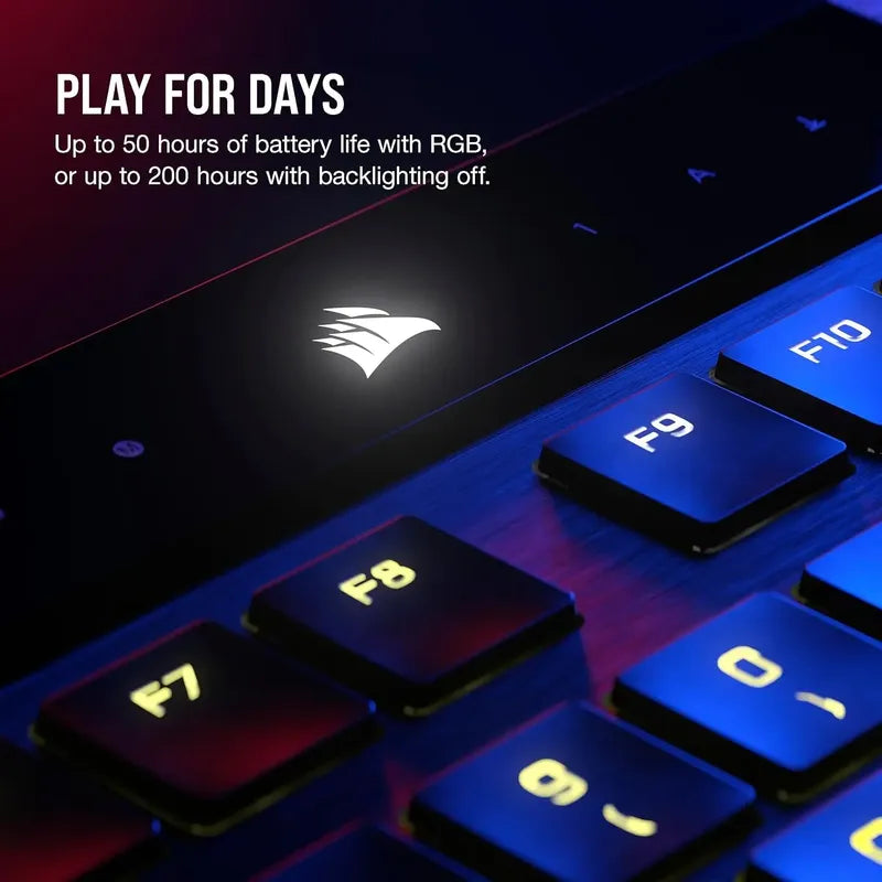 Teclado Corsair K100 Air Rgb Wireless Cherry Mx Mecanico Negro Inglés