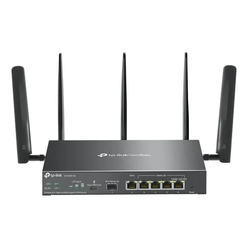 Tp-link Omada 4g+ Cat6 Lte Ax3000 Gigabit Vpn Gateway Router