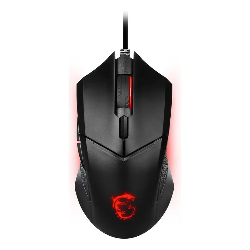 Mouse Msi Clutch Gm08 4200 Dpi Led Rojo Negro