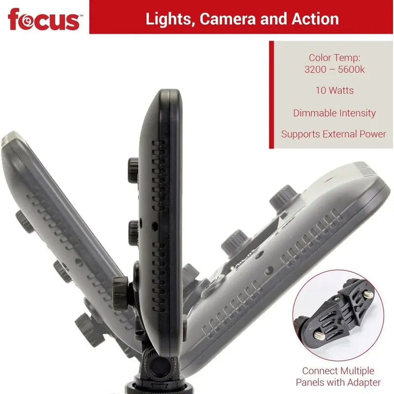 Luz Led Focus 204 De Video Para Cámaras Profesionales