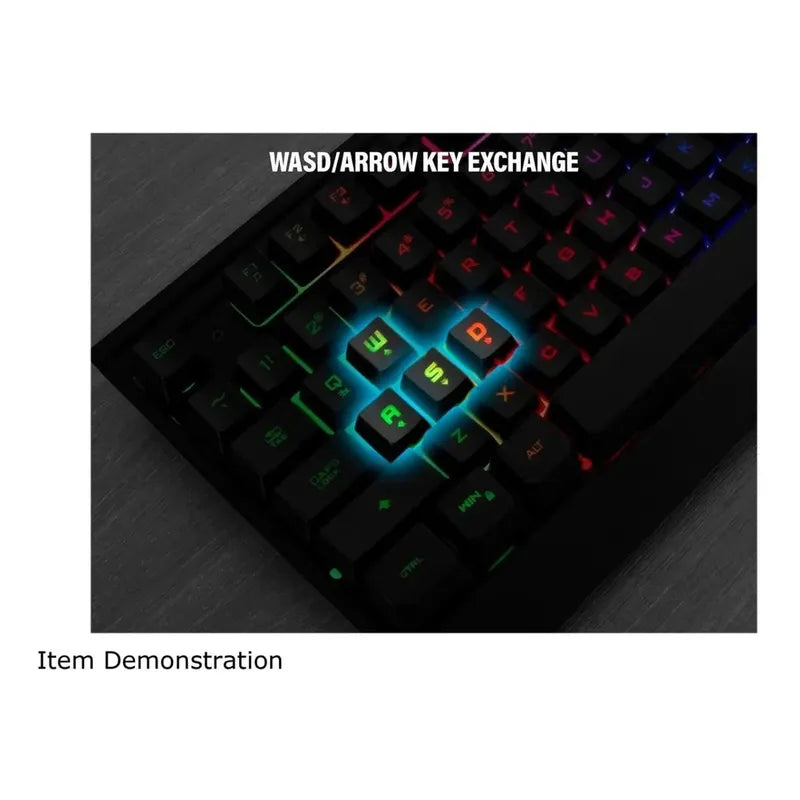 Teclado Gaming Membrana Rosewill Neon K54 Rgb Anti-ghosting Negro