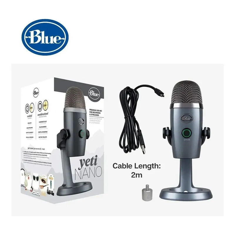 Microfono Blue Yeti Nano Profesional Para Streaming