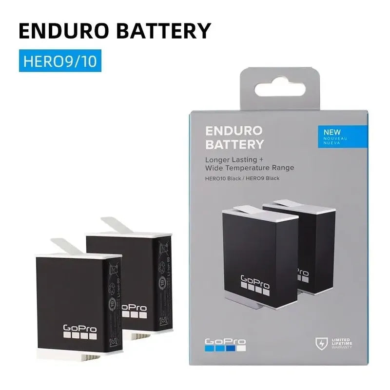2 Batería Gopro Enduro Para Hero 10 Y 9 Black