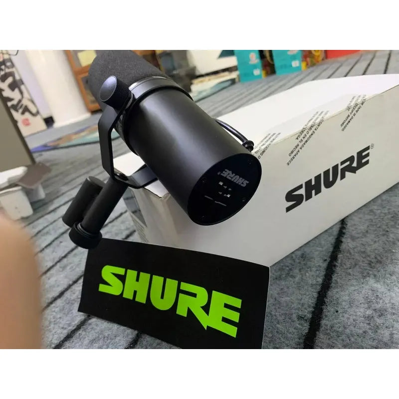 Microfono Shure Sm7b Cardioide Dinamico Para Podcast Negro