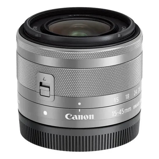 Lente Canon Ef-m 15-45 Mm F/3,5-6,3 Is Stm + Kit Limpieza Canon Ef-m Plateado