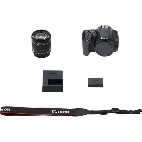 Camara Canon Eos 250d/ Rebel Sl3 + Lente 18-55mm Negro