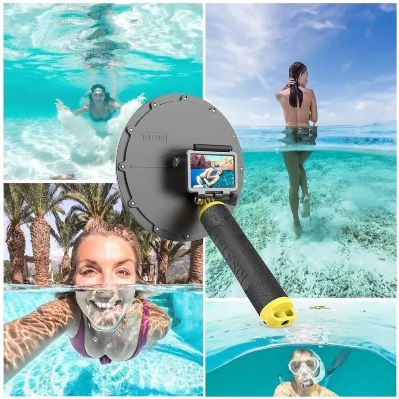 Domo Telesin 6'' 30m Gatillo De Agarre Para Gopro 8 Black
