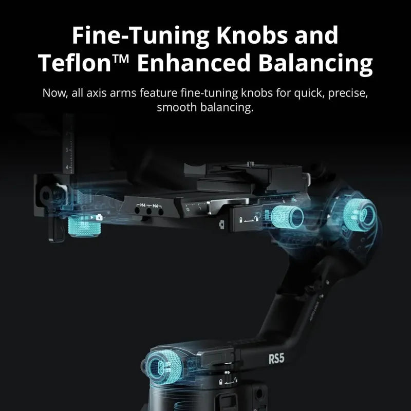 Dji Rs 5 Combo, Estabilizador Gimbal Para Cámaras Negro
