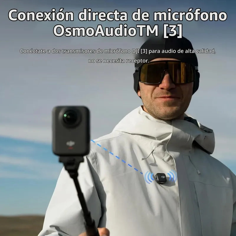 Cámara De Acción Dji Osmo 360 Essential Combo 8k 50fps Negro
