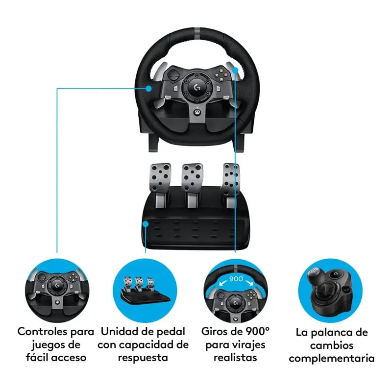 Volante Logitech G G920 Driving Force (xbox X/s, One Pc/mac)