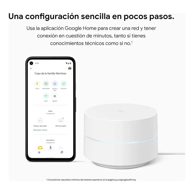 Google Wifi Ac1200 Mesh Wifi System, Router 4500 Sq Ft 3pack
