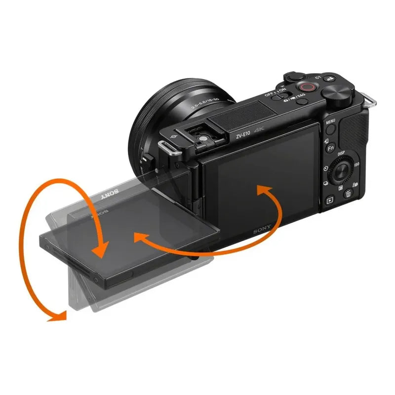 Cámara Sony Zv-e10 4k+ Lente 16-50mm+ Pro Video Kit Negro