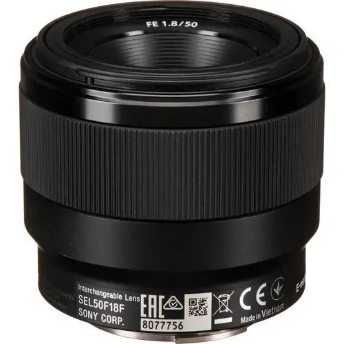Lente Sony Fe 50mm F/1.8 Lens Montura E Negro
