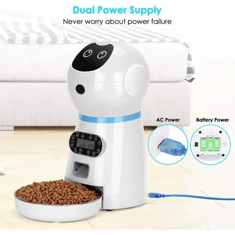 Dispensador Comida Para Animales Automático Covono 3.5l