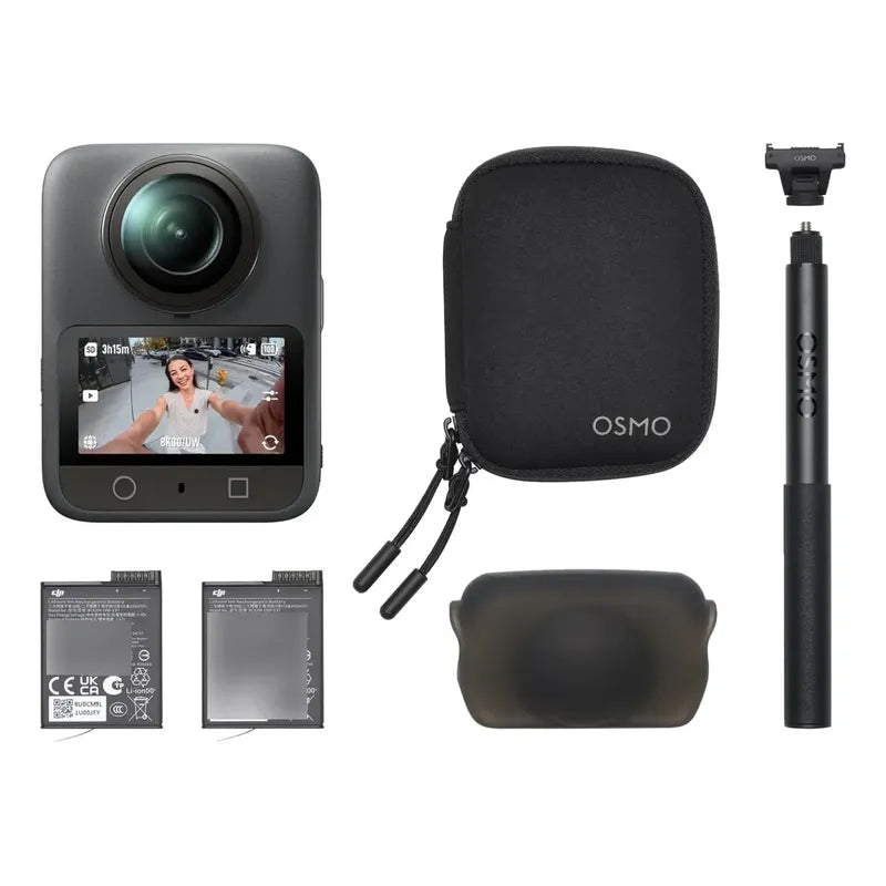 Cámara De Acción Dji Osmo 360 Essential Combo 8k 50fps Negro