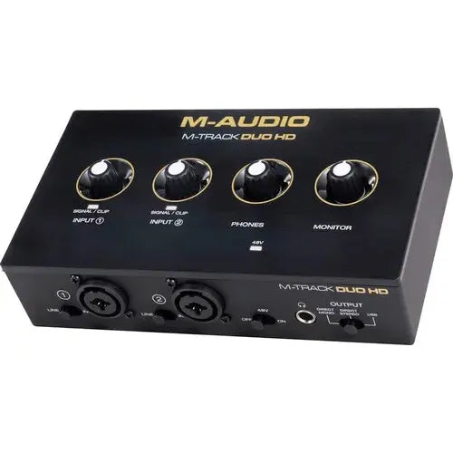 Interfaz De Audio M-audio M-track Duo Hd. Kit Produccion Negro