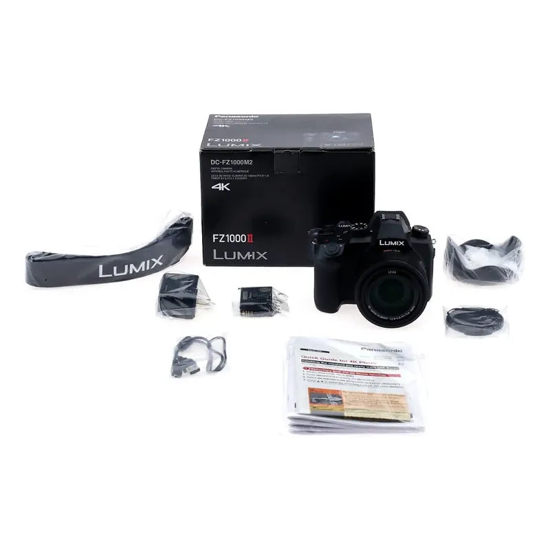 Camara Panasonic Lumix Fz1000 Ii, 4k Lente Leica 24-400mm Negro