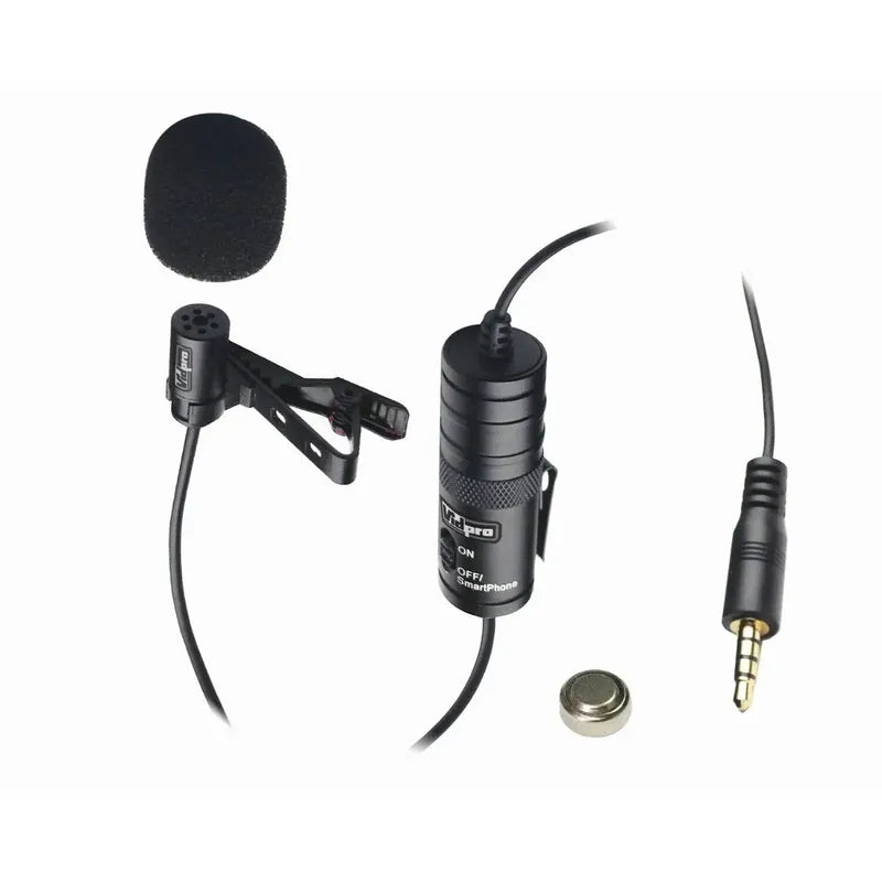 Vidpro Xm-l Lavalier Microfono Cable Audio, Dslrs, Gopro Etc Negro