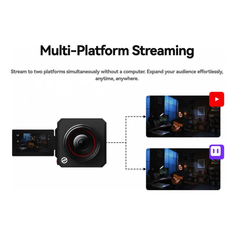 Hollyland Venusliv Air Cámara De Transmisión En Vivo 4k30 Negro