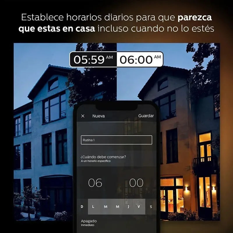 Philips Hue Pack De 4 Focos Con 16 Millones De Colores A19 Rgb
