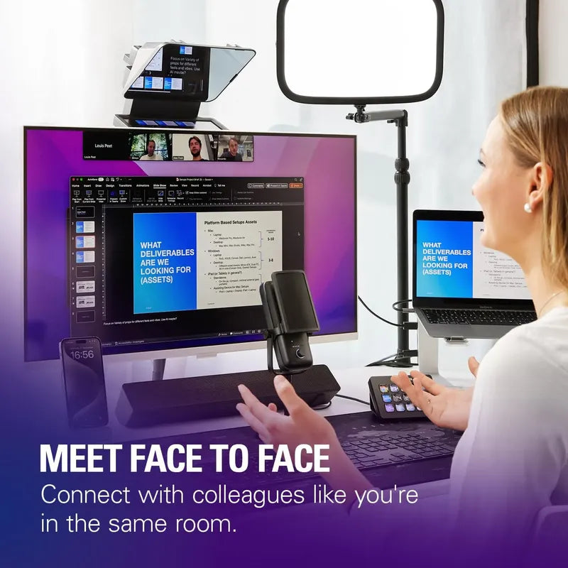Elgato Teleprompter Pantalla Integrada Youtube, Twitch, Zoom