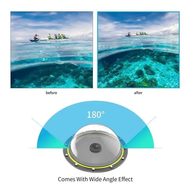 Domo Telesin 6'' 30m Gatillo De Agarre Para Gopro 8 Black