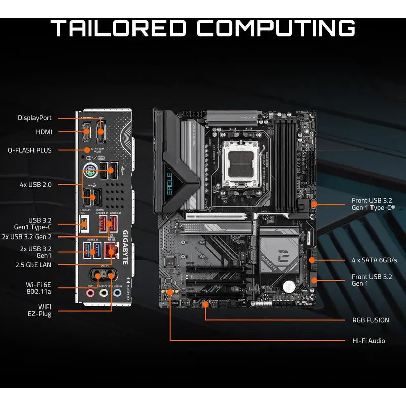 Motherboard Gigabyte B650e Eagle Wifi6e Amd Am5 Lga 1718 Atx