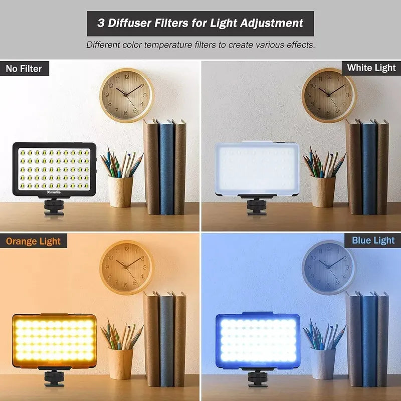 Luz Led Ommlite Cm-l50 Mini Panel Para Camaras Profesionales
