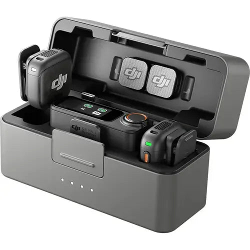 Microfono Dji Mic 3 Wireless Doble Canal 2,4 Ghz Negro