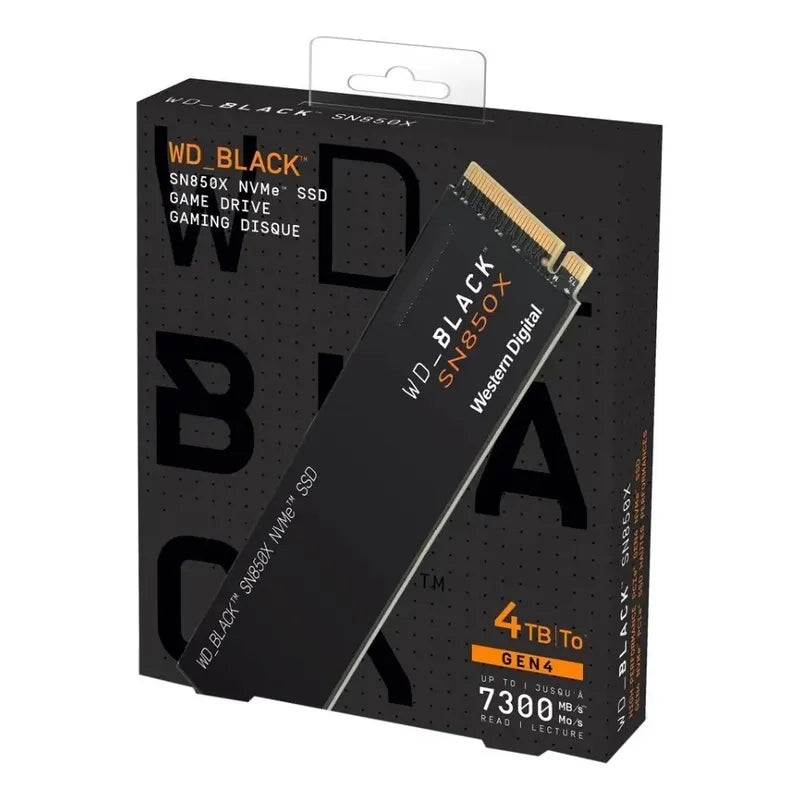 M.2 Wd_black Sn850x 4tb Pci-express 4.0, 7300mb Read/write Negro