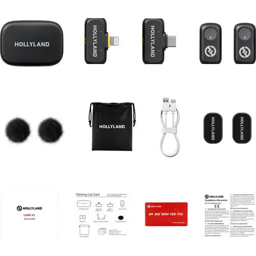 Microfono Hollyland Lark A1 Duo Usb-c/ Lightning