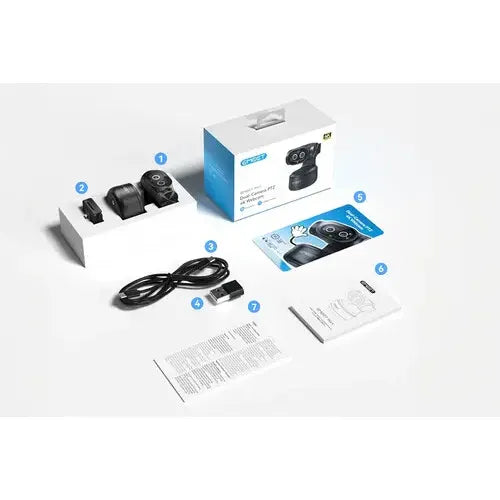 Camara Web Emeet Pixy Dual- Camara Ptz 4k Negro