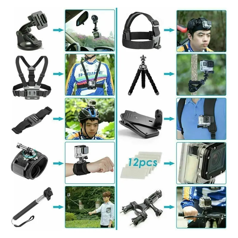 Gopro Deluxe Accessories Mega Bundle Kit