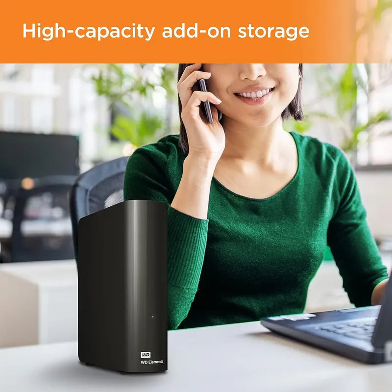 Disco Duro Externo Wd Elements 20tb Usb 3.0 Pc Mac Negro