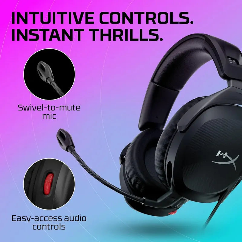 Audifonos Hyperx Cloud Stinger 2 Con Microfono Giratorio Negro
