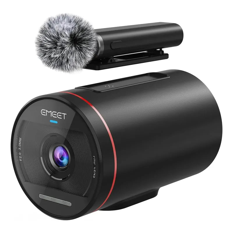 Cámara De Streaming Emeet Hd De 1080p + Microfono Wireless