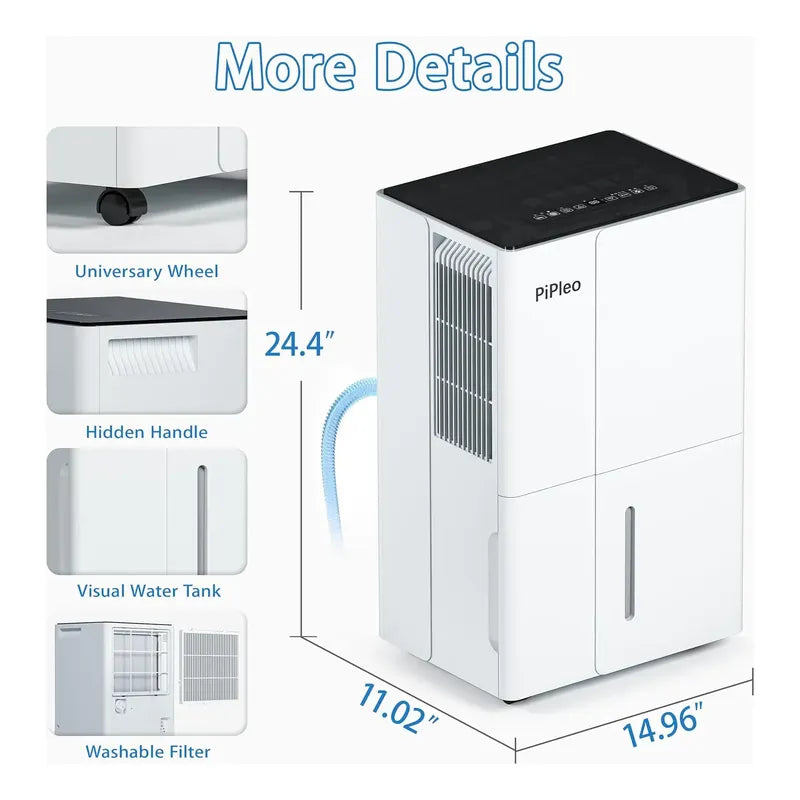 Deshumidificador Eléctrico Pipleo Hogar Y Oficina 550 Mts2
