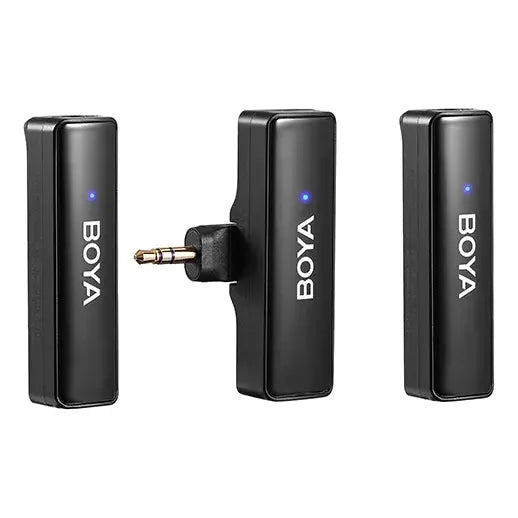Microfono Wireless Boya Boyalink Duo Sin Case De Carga Negro