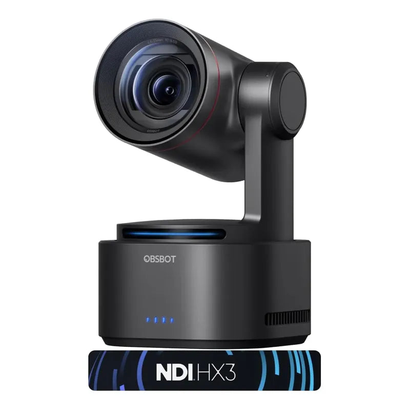 Cámara Obsbot Tail 2 Ptzr Ndi 4k A 60 Fps Seguimiento Pro Ai Negro