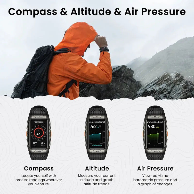 Reloj Inteligente Kospet Tank X2 Gps Para Hombre Ip69 Bcv