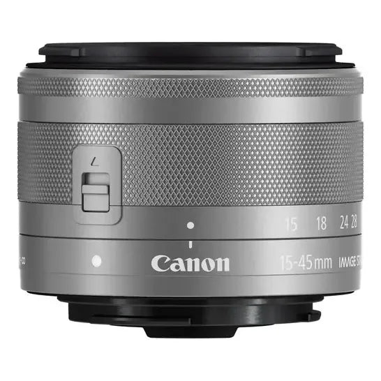Lente Canon Ef-m 15-45 Mm F/3,5-6,3 Is Stm + Kit Limpieza Canon Ef-m Plateado