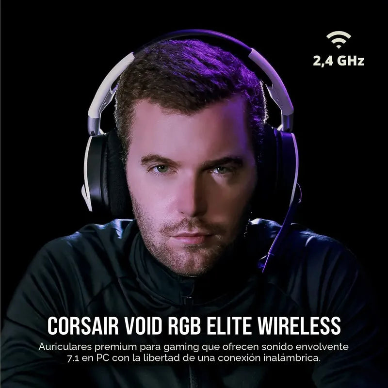 Audifono Premium Corsair Void Rgb Elite Usb 7.1 Envolvent